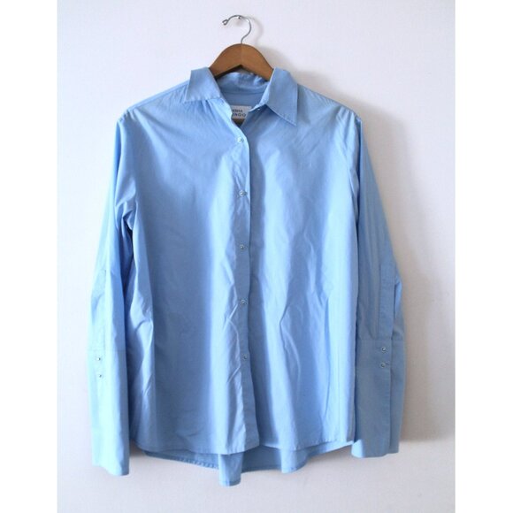 Misha Nonoo The Husband Shirt / Medium / Blue Button-Up Meghan Markle Blouse - Picture 3 of 9